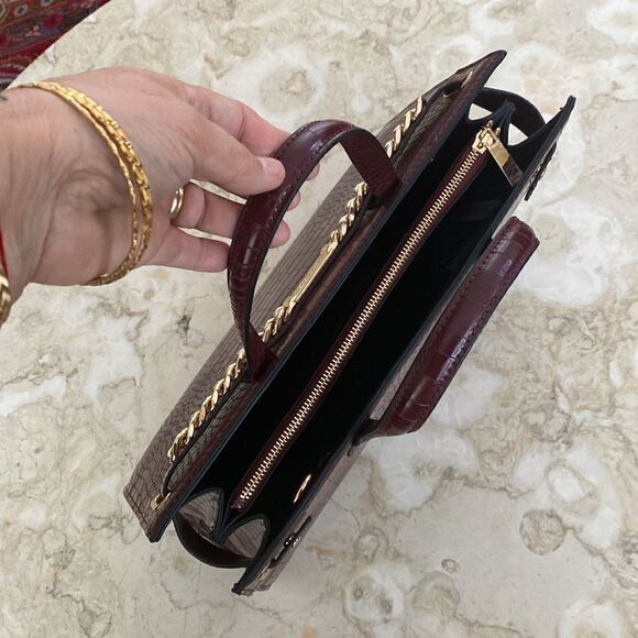 NEW! Aldo Nilo Croc Embossed Large Tote/Work Bag - Picture 9 of 13